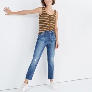 NWT $135 Madewell High-Rise Slim Boy Jean W 37P